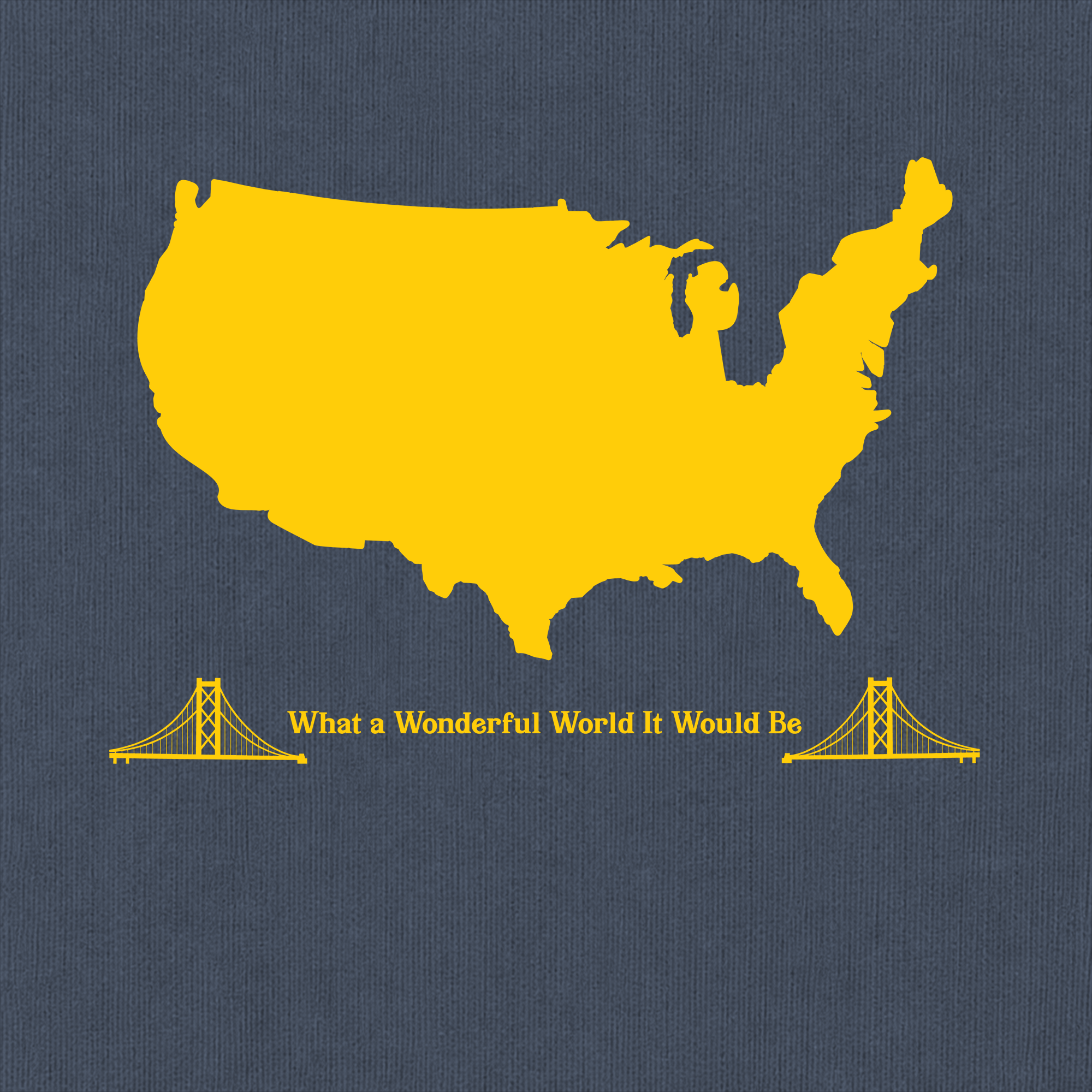 Michigan What a Wonderful World It Would Be Comfort Colors T-Shirt
