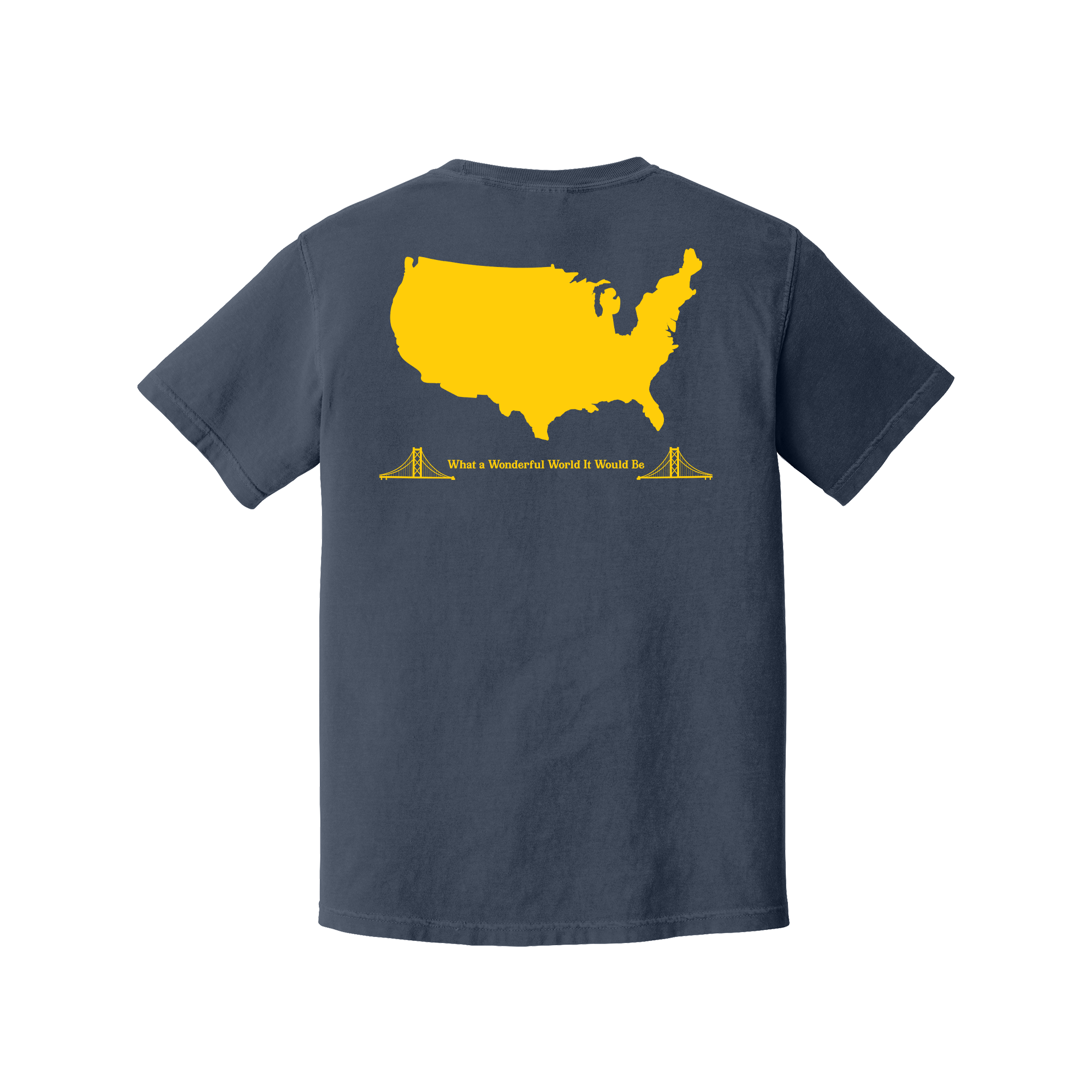 Michigan What a Wonderful World It Would Be Comfort Colors T-Shirt