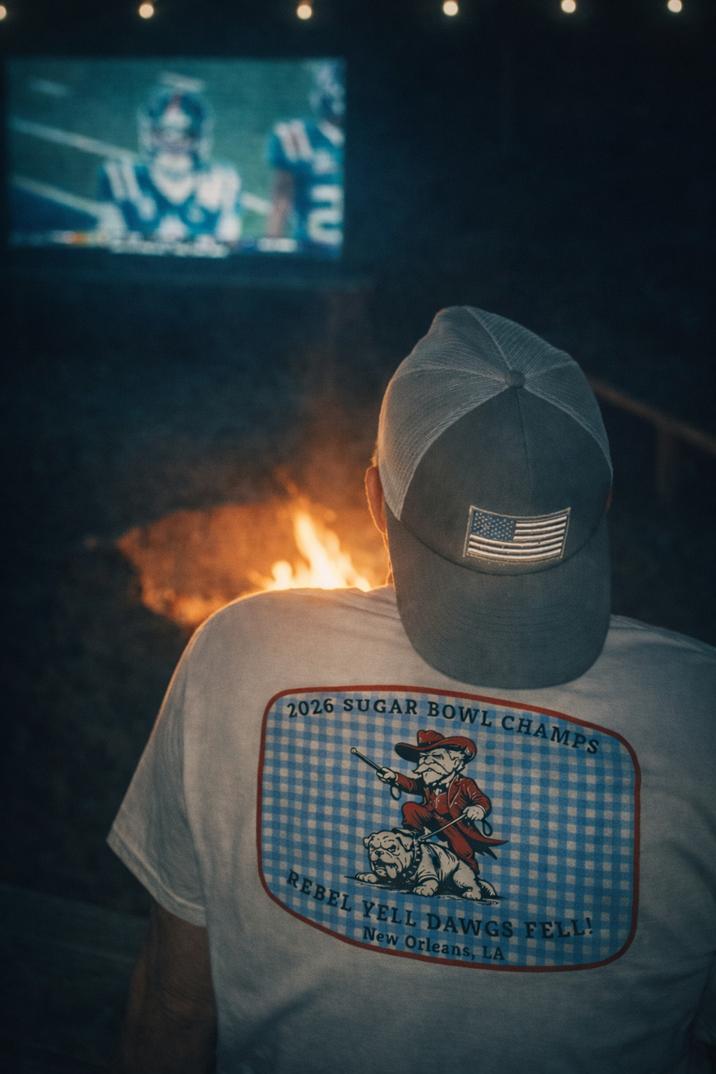 Rebel Yell, Dawgs Fell – Ole Miss Sugar Bowl Champs T-Shirt