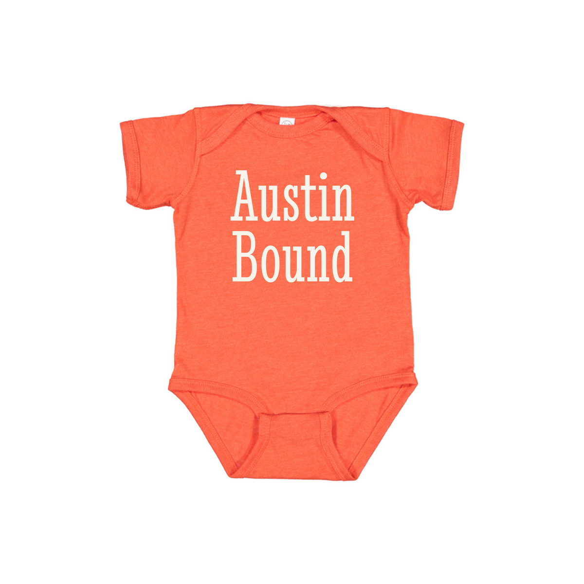 Austin Bound Baby Bodysuit – Vintage Orange