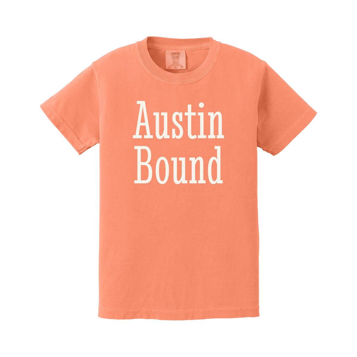 Austin Bound Comfort Colors Youth T-Shirt – Melon