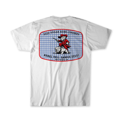Rebel Yell, Dawgs Fell – Ole Miss Sugar Bowl Champs T-Shirt